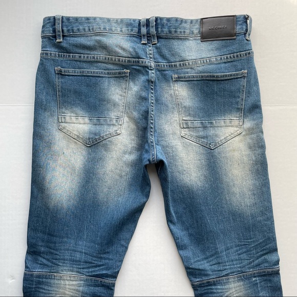 Decibel Slim & Repair Skinny Blue Denim Jeans 36x32 Med Wash Stretch Mid Rise - Picture 4 of 10